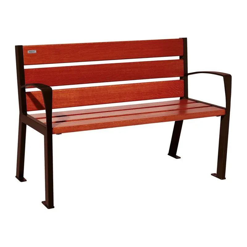 Banc bois et acier Silaos