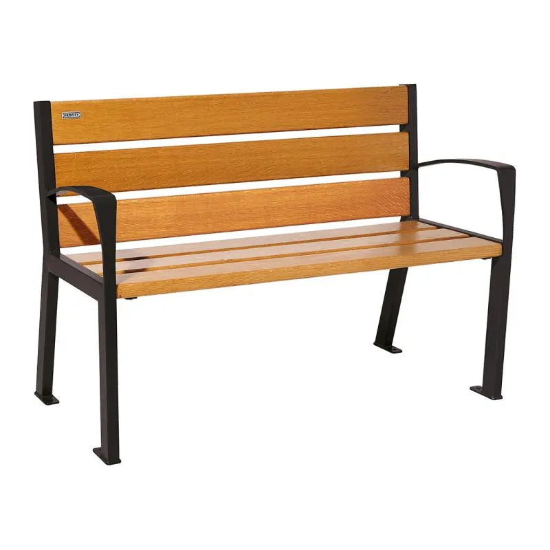 Banc bois et acier Silaos