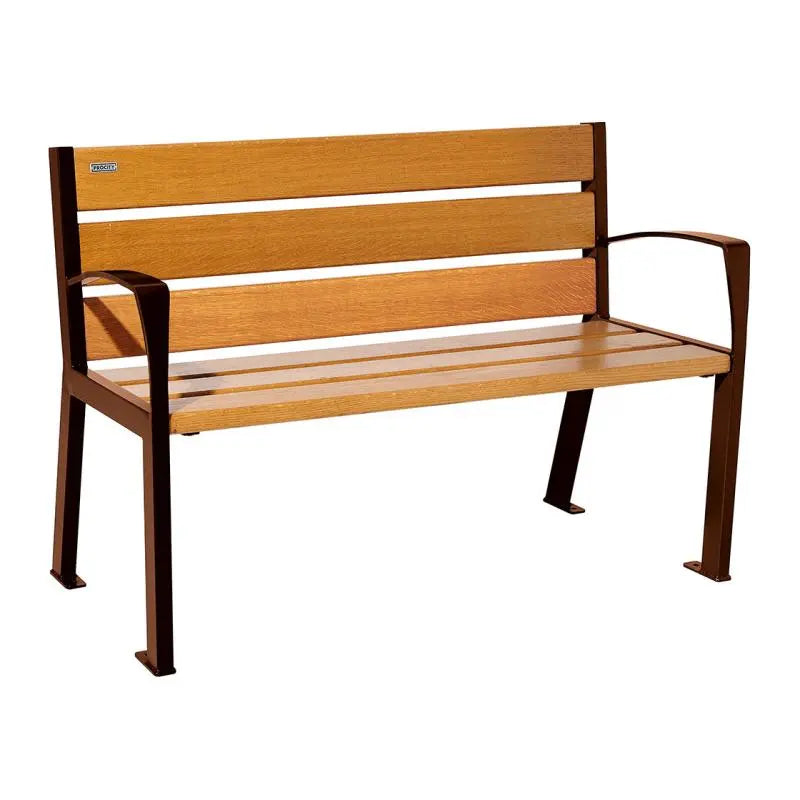 Banc bois et acier Silaos