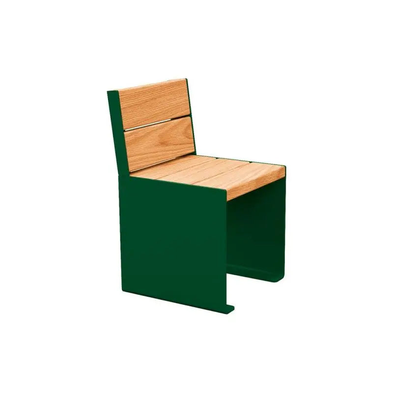Fauteuil bois et acier KUB