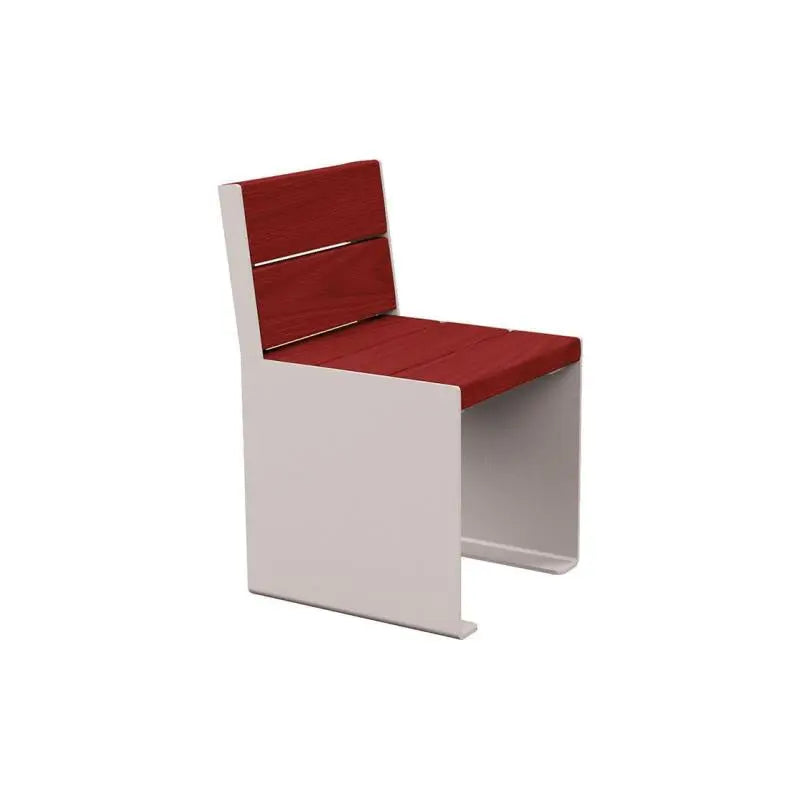 Fauteuil bois et acier KUB