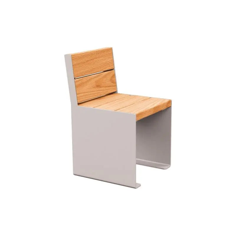 Fauteuil bois et acier KUB