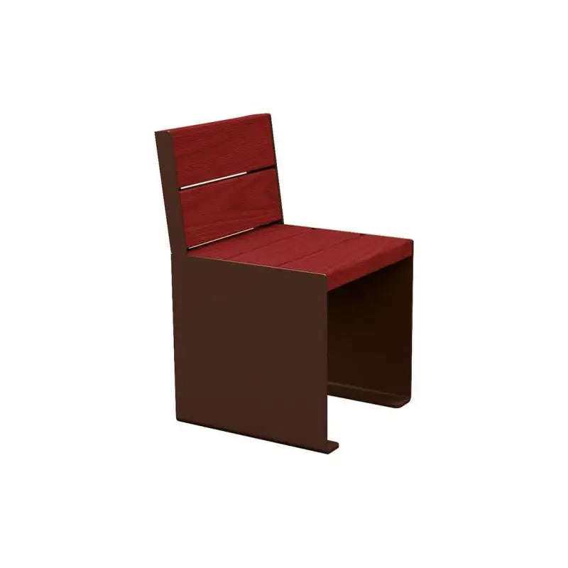 Fauteuil bois et acier KUB