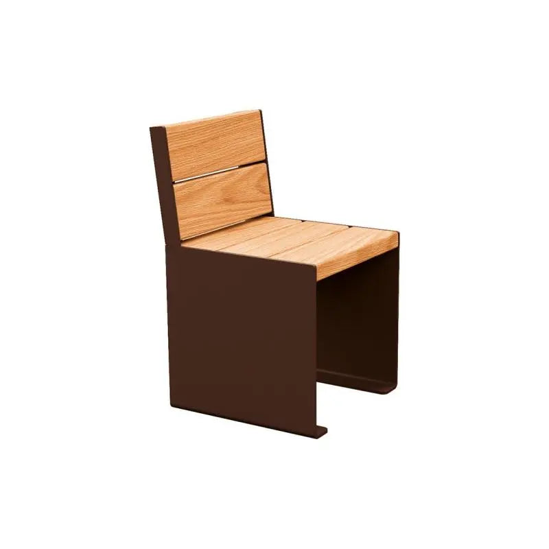 Fauteuil bois et acier KUB