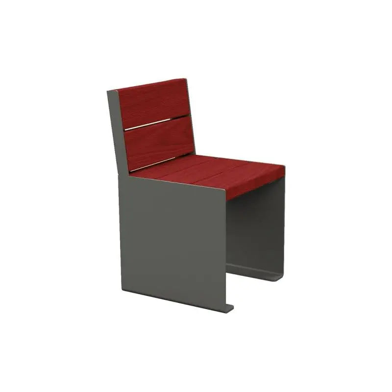Fauteuil bois et acier KUB