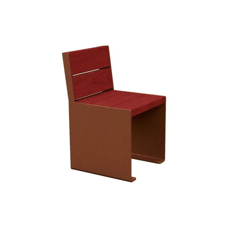 Fauteuil bois et acier KUB
