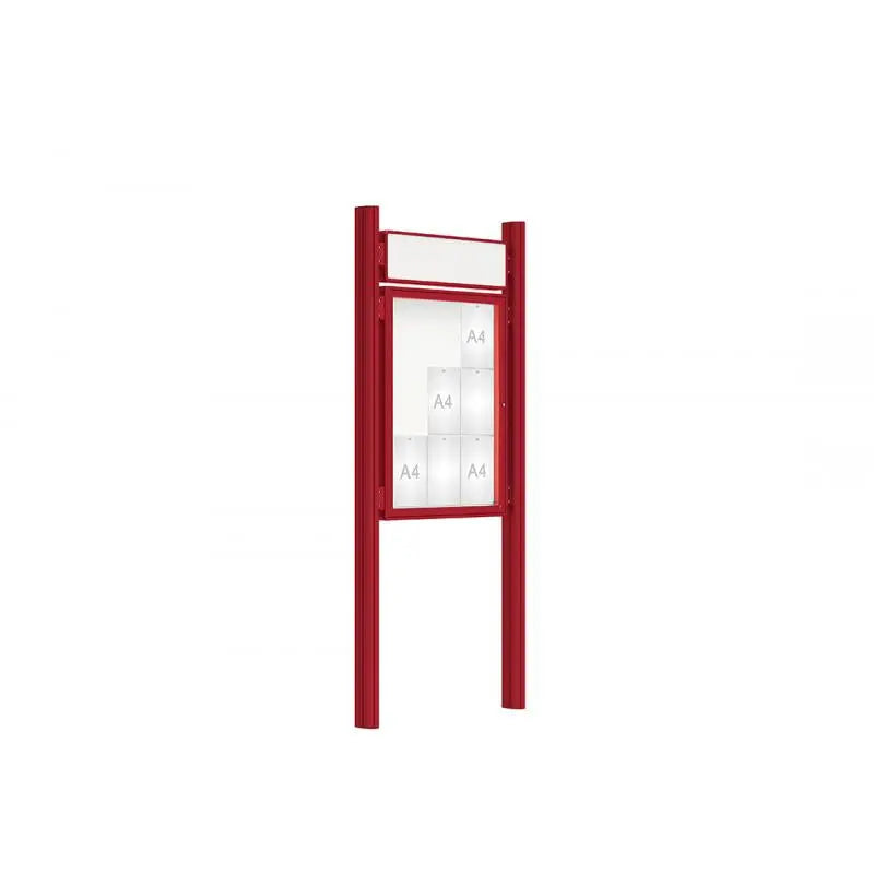 Vitrine 2000 simple face sur poteaux Procity