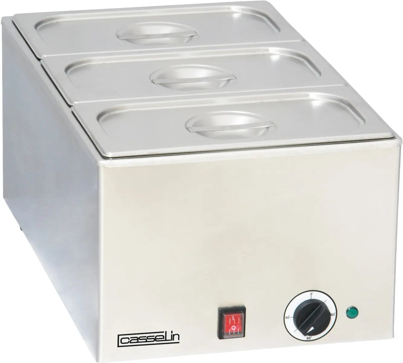 Bain-marie avec 3 x GN 1/3 Casselin