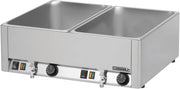 Double bain-marie GN 1/1 avec 2 robinets de vidange Casselin