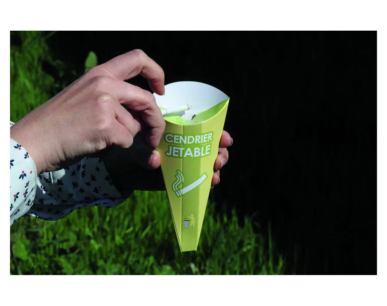 Carton de 1000 cendriers de poche en carton pour distributeur de cendriers – faible encombrement et usage extérieur