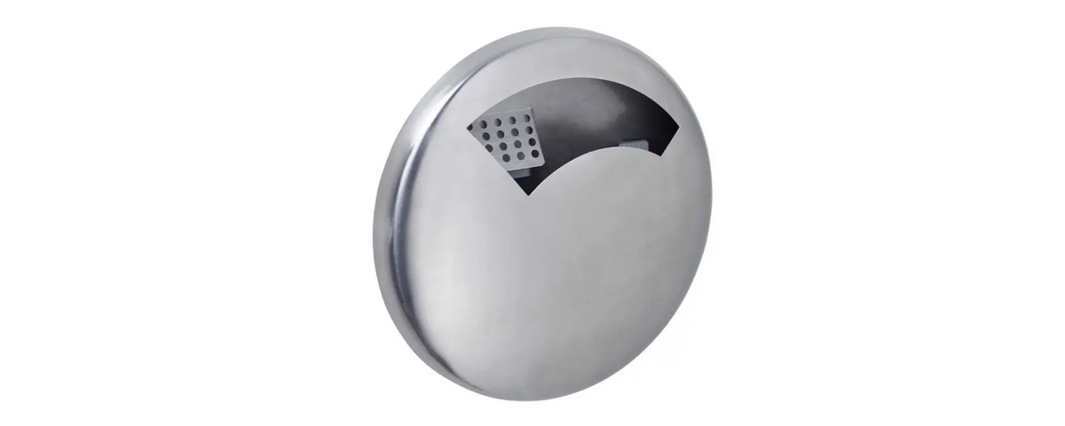 Cendrier mural Disco 0,5 L en inox AISI 304