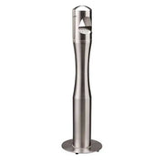 Cendrier sur pied inox brossé forme 4 Litres - France Collectivités