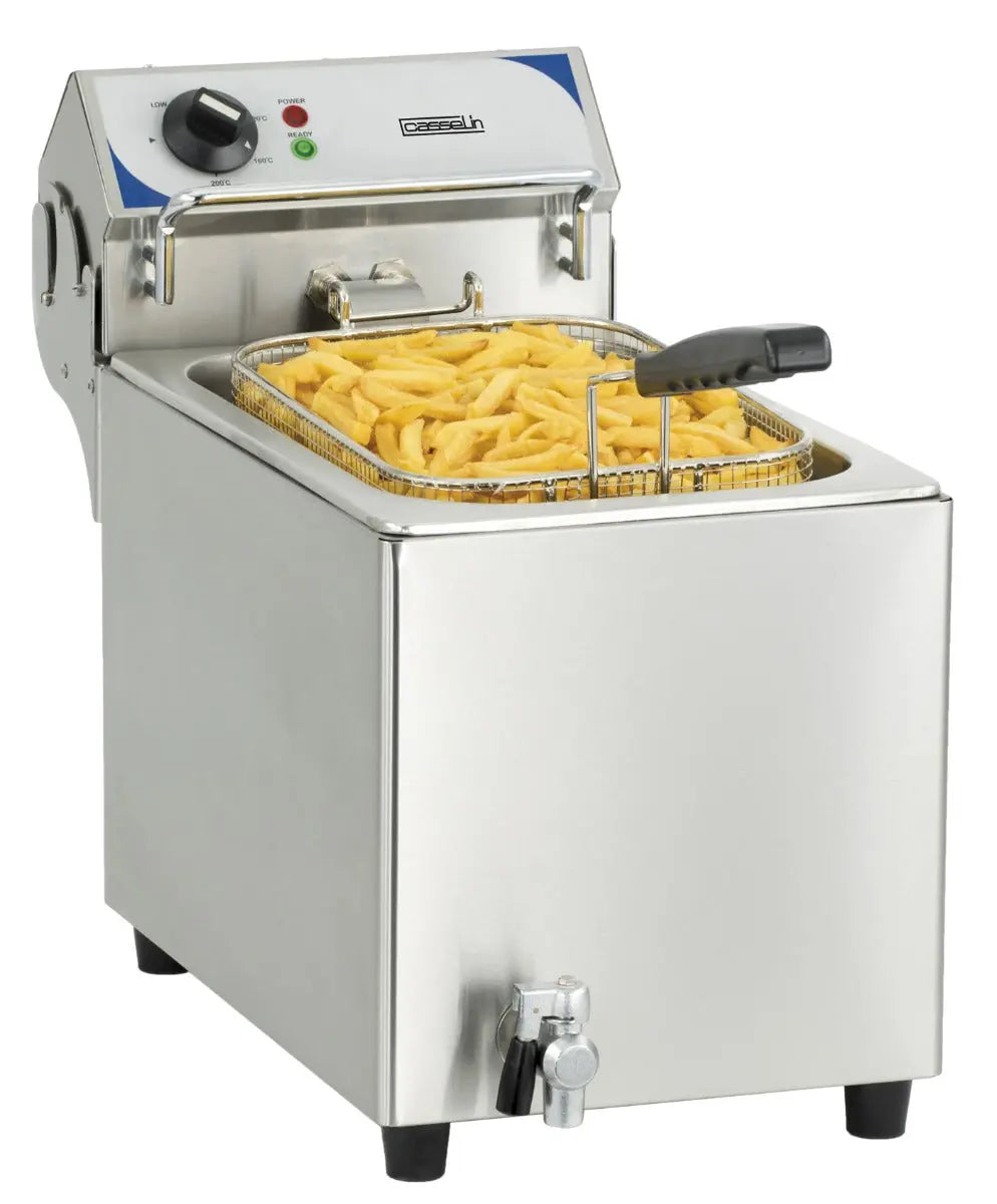 Friteuse électrique avec vanne de vidange 10 litres Casselin