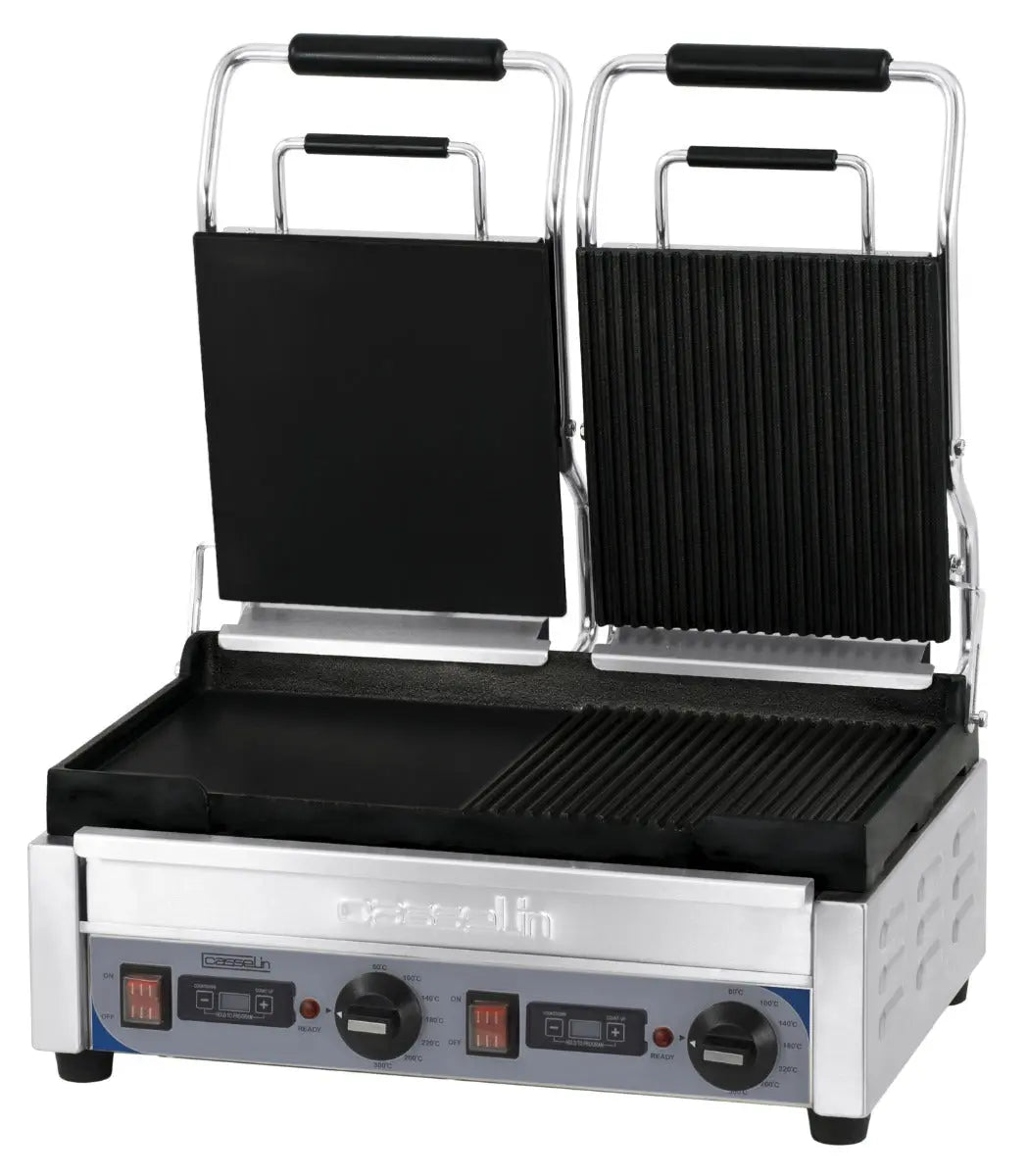 Grill Panini double Premium Mixte avec minuteur Casselin