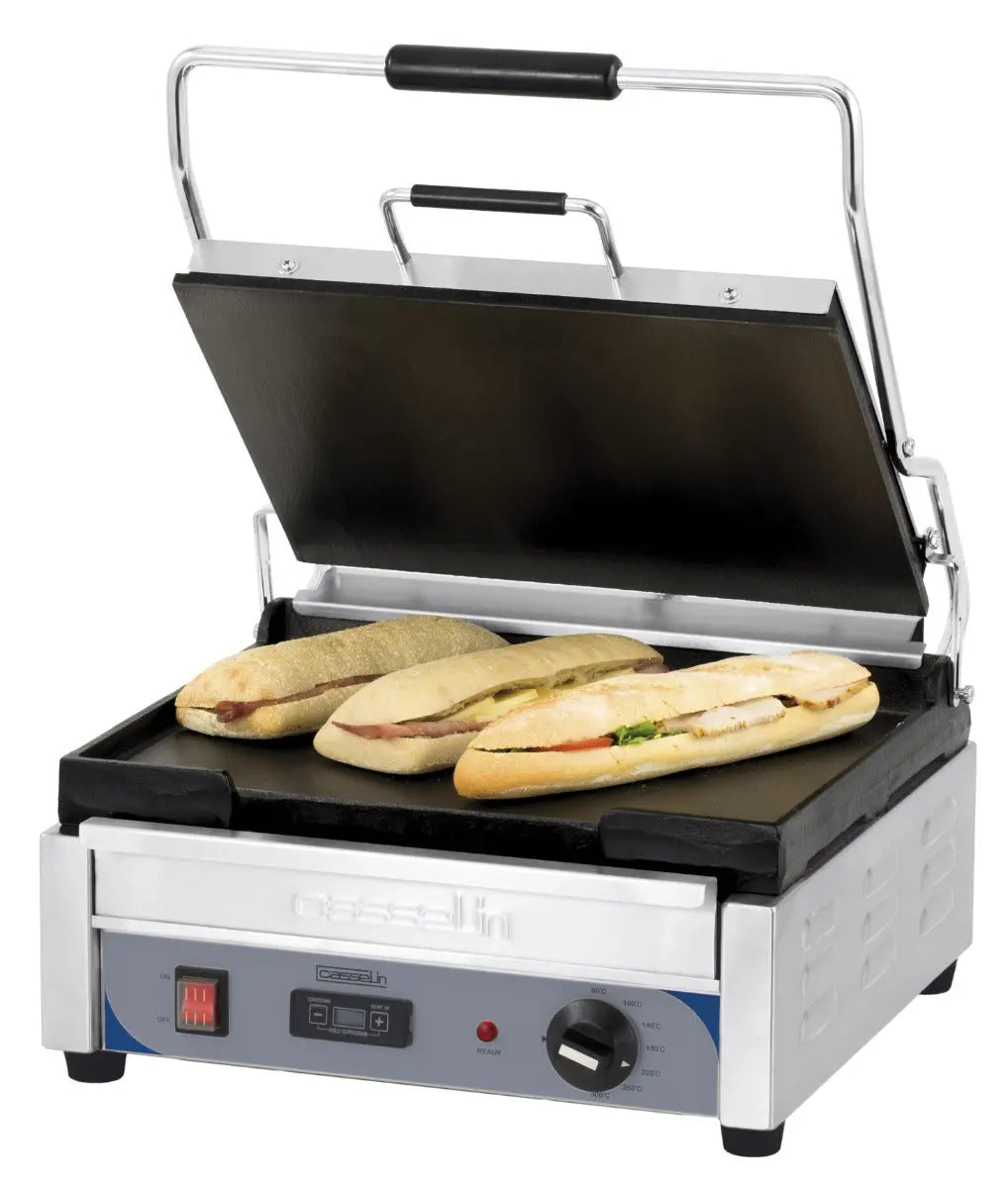 Grill Panini Grand Premium Lisse - Lisse avec minuteur Casselin