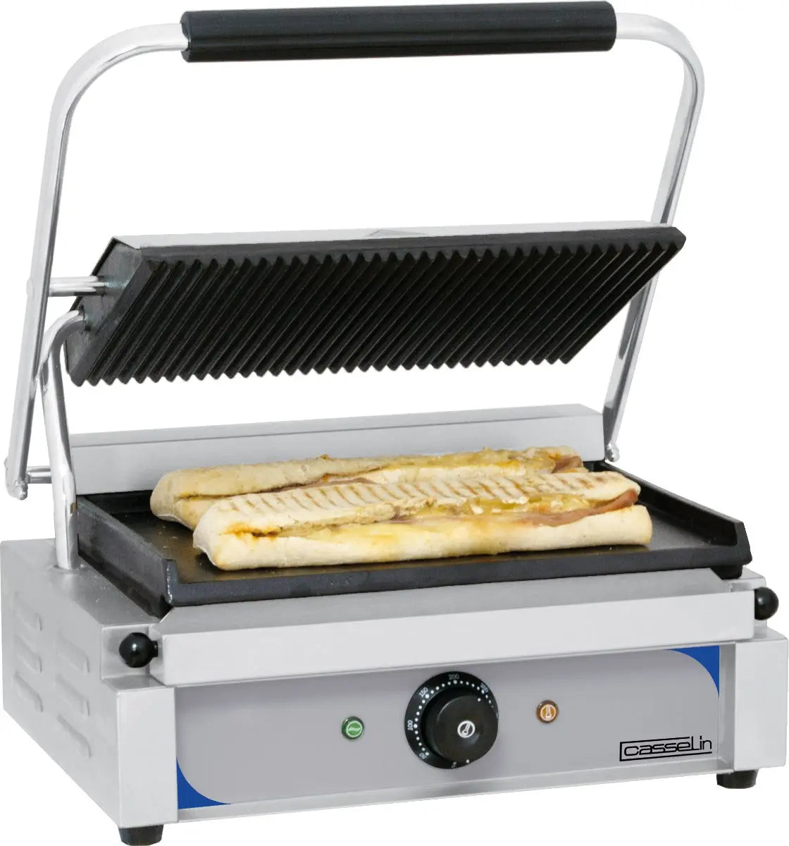 Grill panini plaques rainurée - lisse Casselin