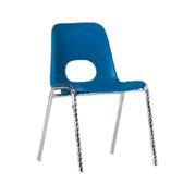 Chaise à coque empilable Bologne bleu