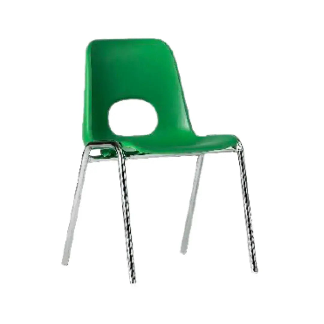 Chaise à coque empilable Bologne vert