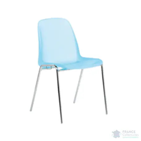 Chaise coque polypro Charlotte givrée (par 4) france collectivités
