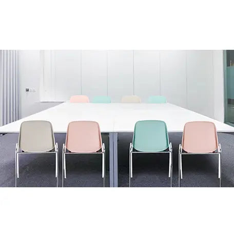 Kit chaises coque polypro Charlotte arc-en-ciel france collectivités
