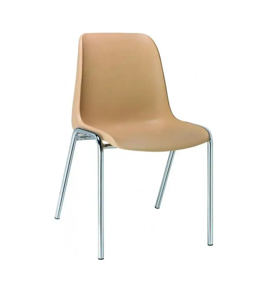 Chaise plastique Hélène coque beige