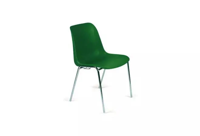 Chaise plastique Hélène coque vert Pantone 3415 C