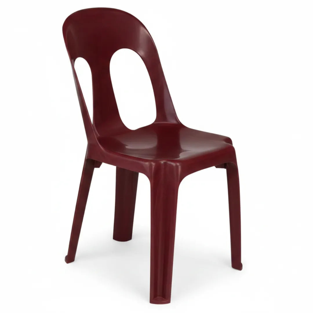 Chaise en résine m2 couleur bordeaux