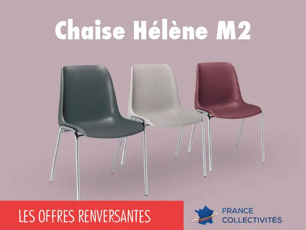 Promo chaises empilables coque Hélène M2 - France Collectivités