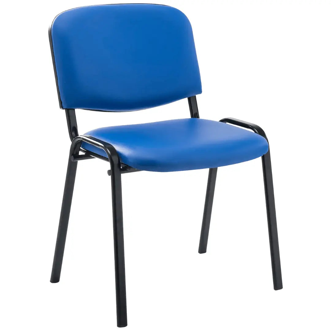 Chaise Iso Simili Cuir COIGNY MILI - Pieds Noir - France Collectivités