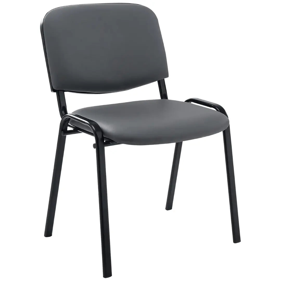 Chaise Iso Simili Cuir COIGNY MILI - Pieds Noir - France Collectivités