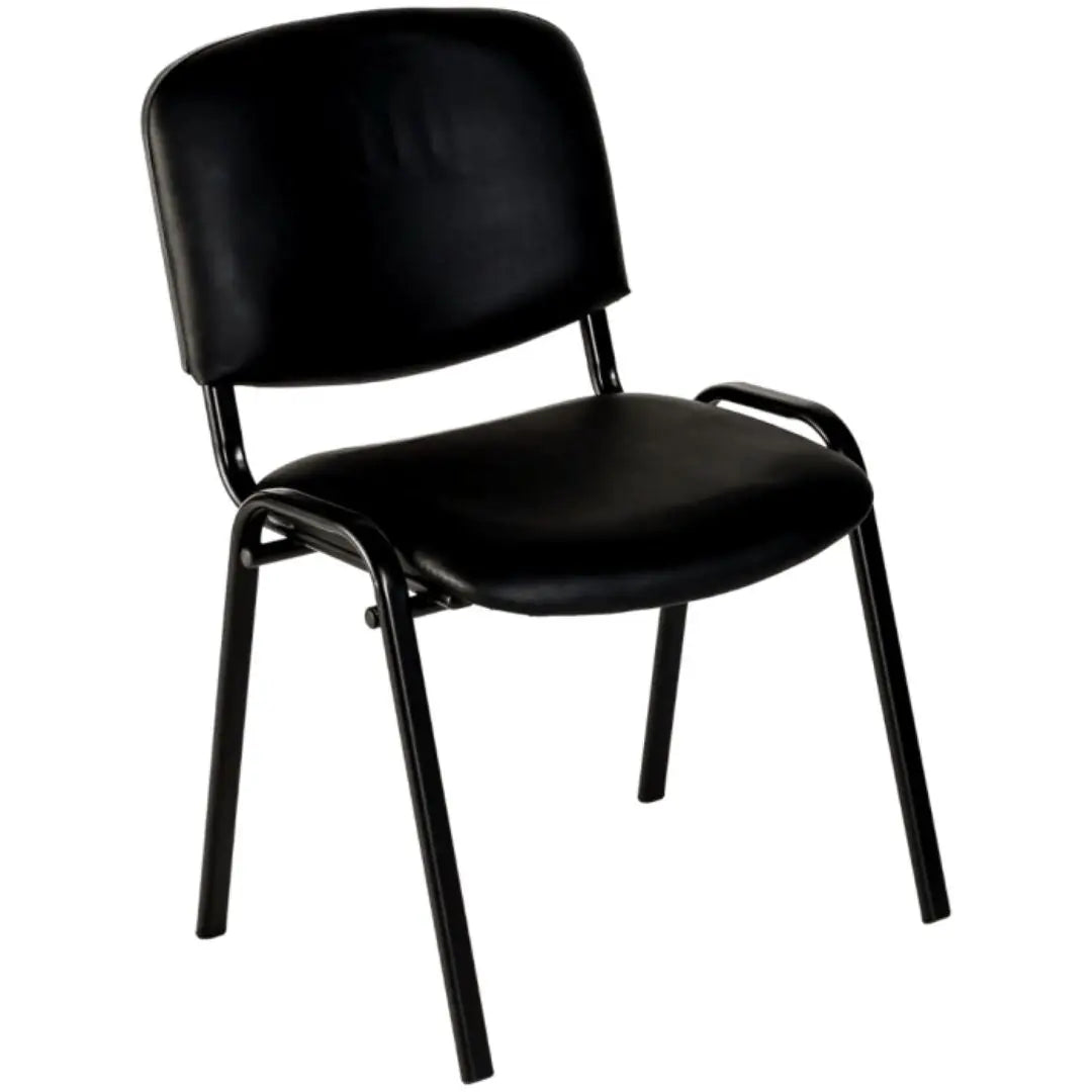 Chaise Iso Simili Cuir COIGNY MILI - Pieds Noir - France Collectivités