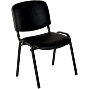 Chaise Iso Simili Cuir COIGNY MILI - Pieds Noir - France Collectivités