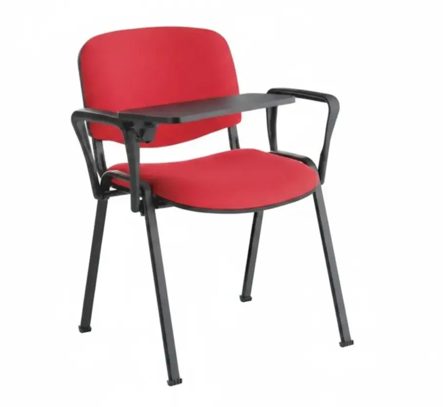 Chaise Iso tissu avec tablette écritoire et accoudoirs france collectivités
