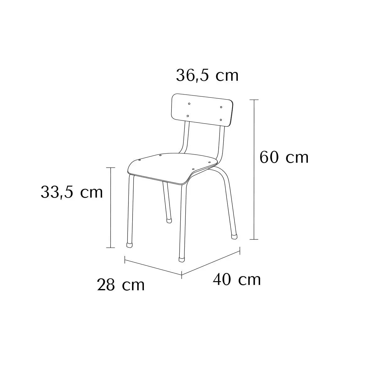 Chaise d'école Maternelle - France Collectivités