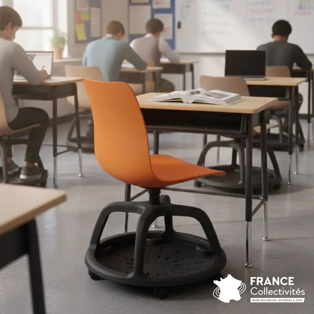 Chaise mobile College - piètement noir