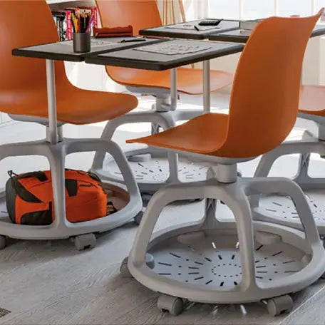 Chaise mobile avec tablette College france collectivités