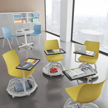 Chaise mobile avec tablette College france collectivités
