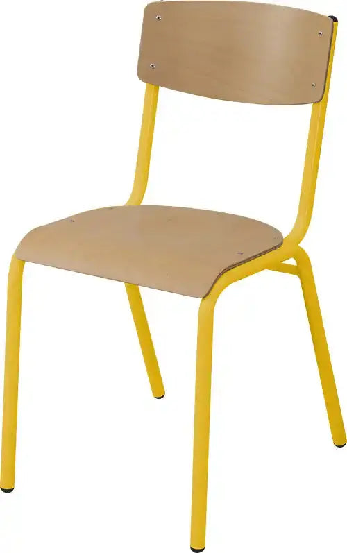 Chaise élève Owen coloris jaune, empilable