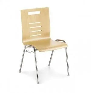 Chaise empilable en bois Babette - France Collectivités
