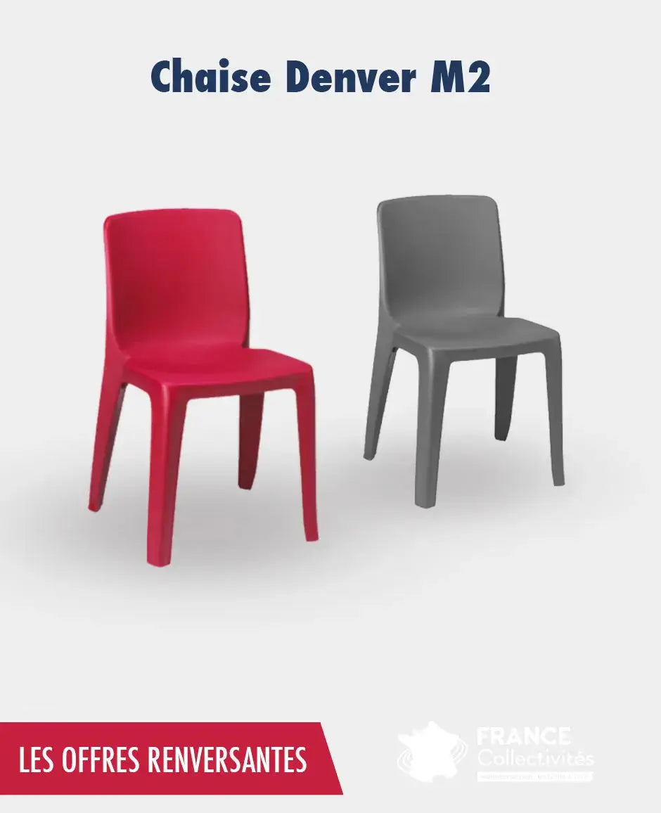 Promo 80 et 100 chaises Denver M2 france collectivités
