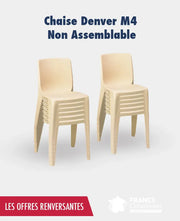 Promo chaises Denver M4 non assemblable france collectivités