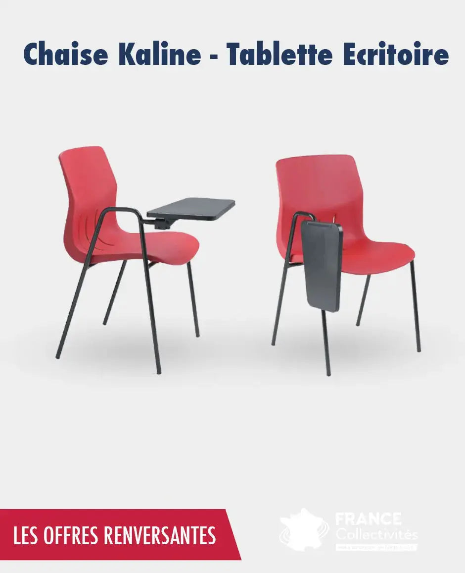 Promo Chaise Kaline tablette écritoire - France Collectivités