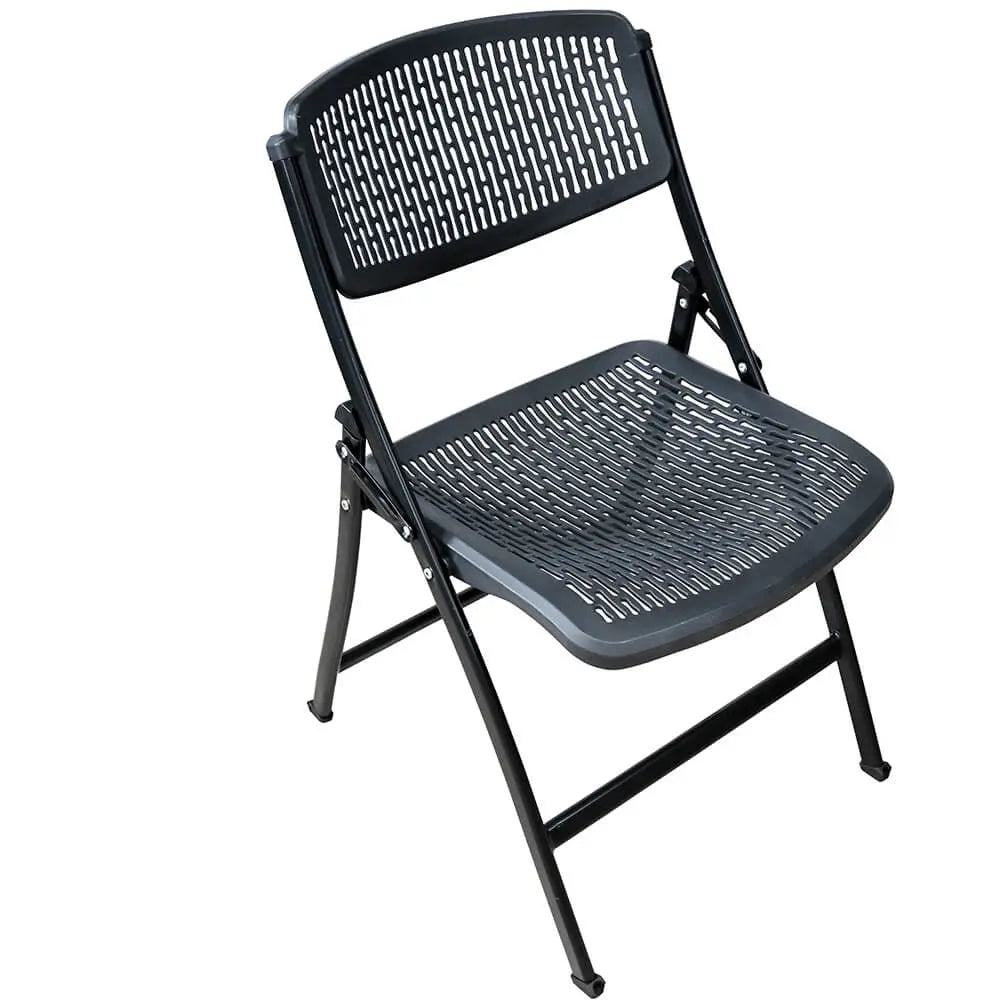Chaise pliante Net noire M2 - France Collectivités