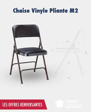 Promo chaise vinyle pliante france collectivités