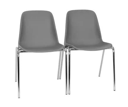 Chaise coque en plastique recyclé RSE Caray
