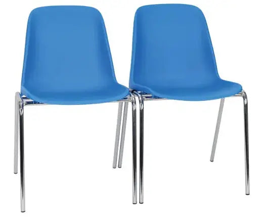 Chaises coque plastique pour visiteur Caray
