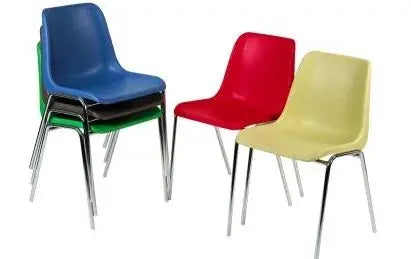 Chaises coque plastique pour visiteur Caray