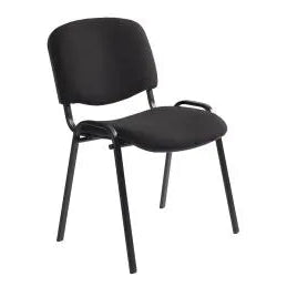 Chaise d'accueil visiteur en tissu Caray