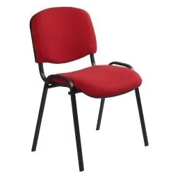 Chaise d'accueil visiteur en tissu Caray