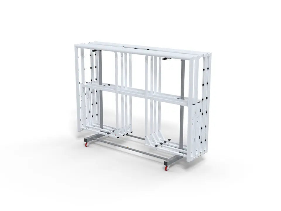 Chariot de transport pour buts de handball et futsal mobiles, acier, 2,4 × 1,2 m
